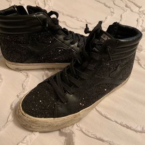 Vintage Havana black sparkly sneakers
